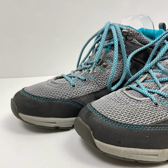 Vionic Cypress Gray & Teal Water Resistant Outdoor Trail Hiking Shoes - Picture 6 of 10